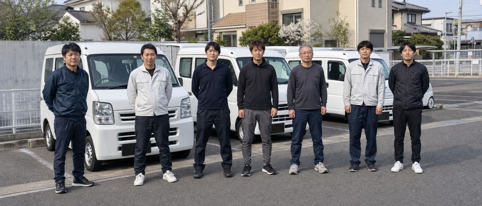 ドライバーの集合写真（生成した仮画像）