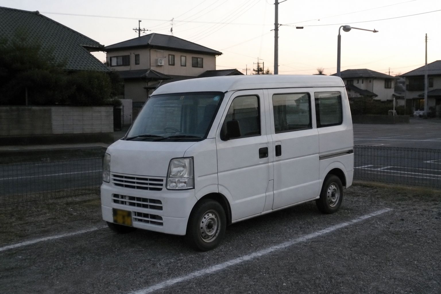 古い写真ふうの軽バン（生成した仮画像）